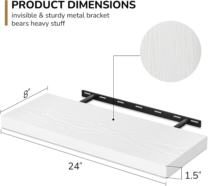 Fun Memories 24 Inch Floating Shelves - Image 3