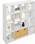 Furinno Simple Cube Storage Organizer, 16-Cube Display Shelf, Open Back by Furinno-FitsYourSpaceFitsYourBudget