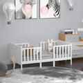 Costzon Toddler Bed Frame, 2 in 1 Convertible Wood Kids Bed w/Double Side by Costzon