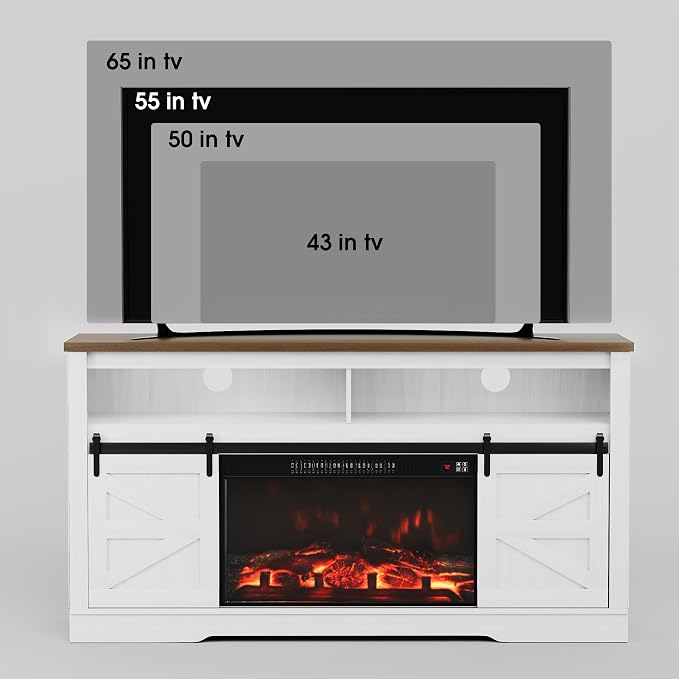 JUMMICO Fireplace TV Stand for 65+ Inch TV - Image 5