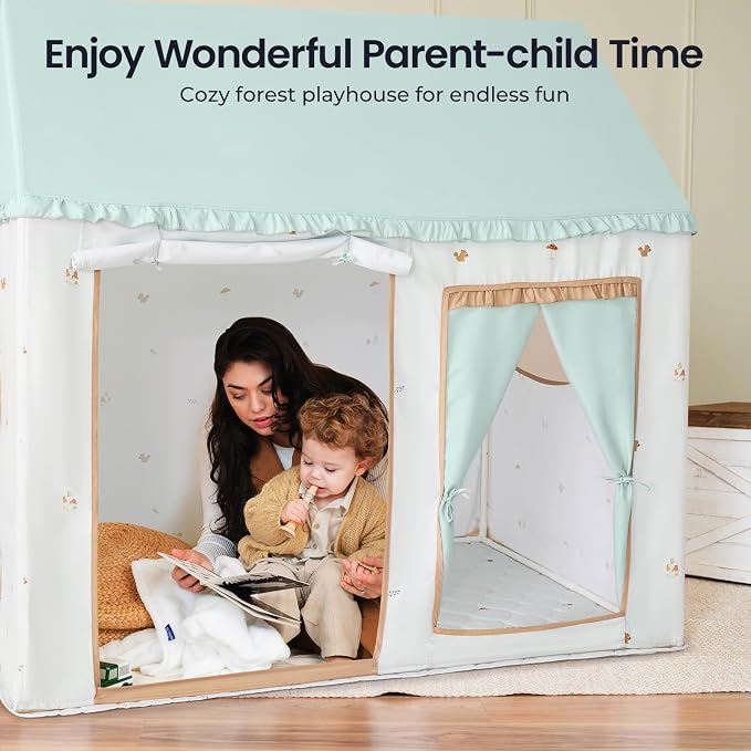 Tiny Land Kids Tent with Printed Mat, Kids Play Tent - Image 5