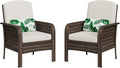 GAOMON 2-Piece Outdoor Patio Furniture Set, Rattan Lounge Chairs by GAOMON