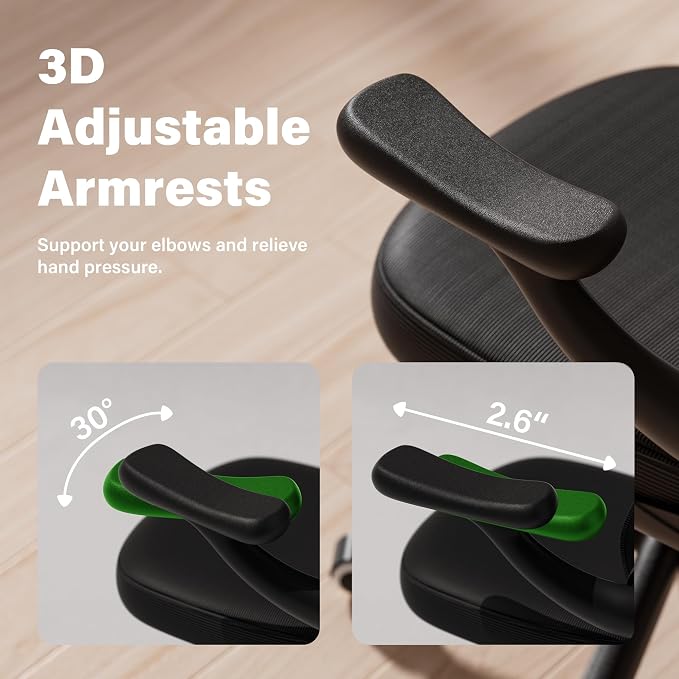 GYI Ergonomic Office Chair, Mesh Desk Chair - Image 4