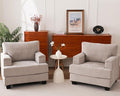 Oversized Living Room Chairs Set of 2, Comfy Accent Chair by Fryruwa