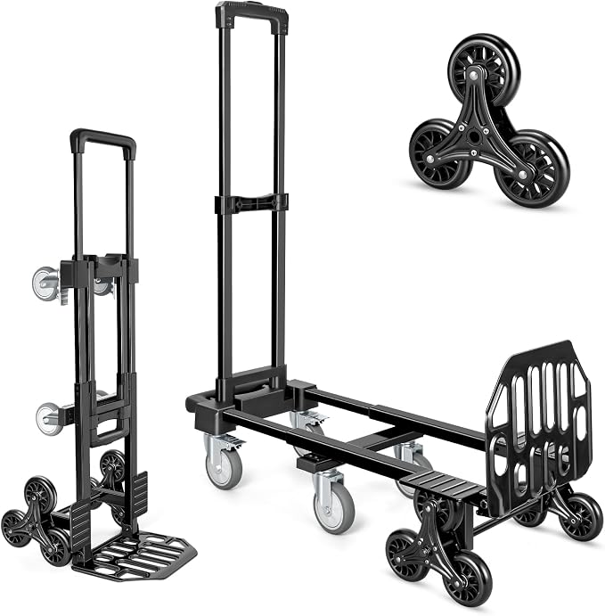 KEDSUM 3-in-1 Convertible Stair Climbing Dolly, 660LBS Heavy Duty Dolly Cart by KEDSUM