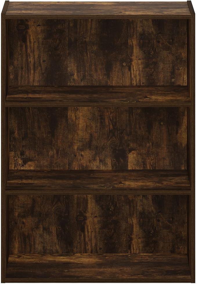 Furinno PASIR Book Shelf, 3-Tier Bookshelf, Storage Shelves Bookcase, 9.7 x - Image 7