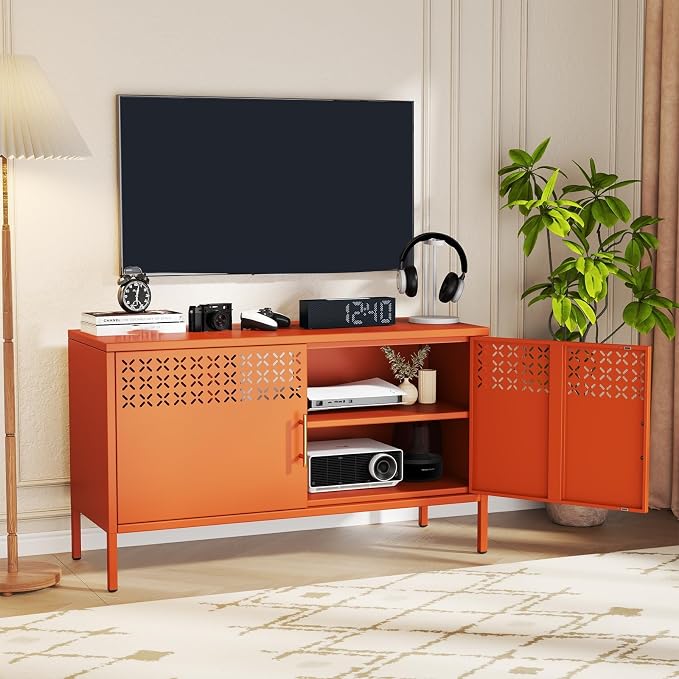 GDNVBRDS Metal Storage Cabinet, 2-Door Short Locker Cabinets - Image 7