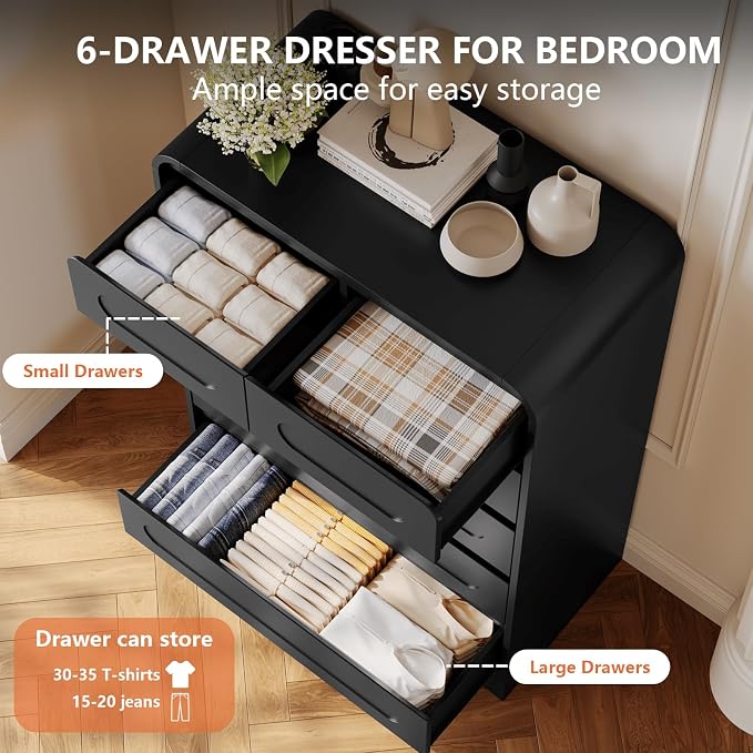 5 Piece Bedroom Sets, Modern Dresser and Nightstand Sets & Bookshelf - Image 3