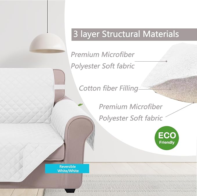 U-NICE HOME 4 Seater Sofa Cover 91 Inch Large Couch Covers - Image 4