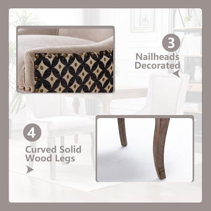 Modern Dining Chairs Set of 4, High Back Dining Chairs Side Chairs - Image 6