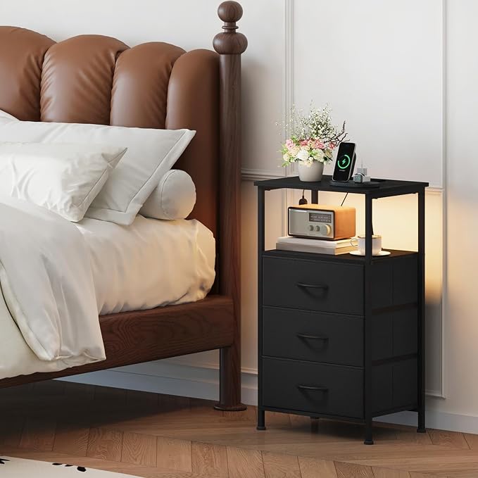 Somdot Nightstands Set of 2, Bedside Tables - Image 2