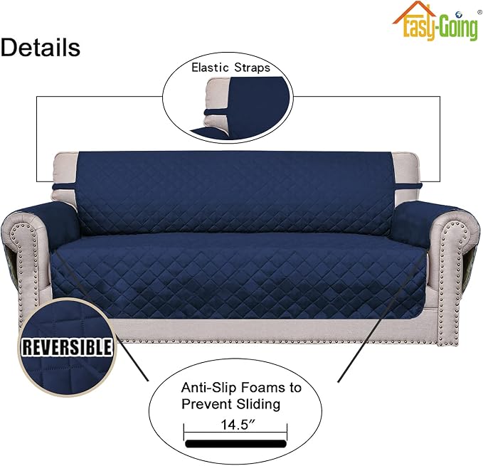 Easy-Going Chair Sofa Slipcover Reversible Sofa Cover Water Resistant Couch - Image 3