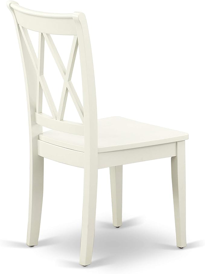 East West Furniture CLC-LWH-W Clarksville Dining Room Chairs - Image 7