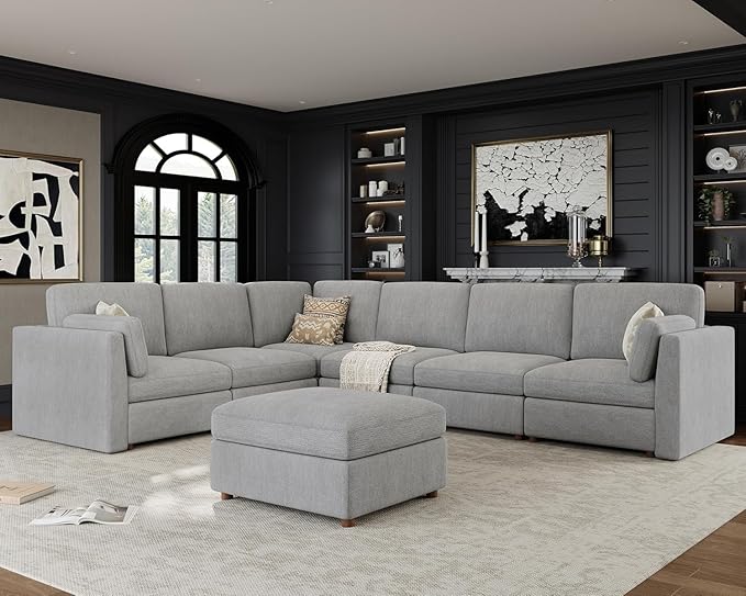Oversized Modular Sectional Sofa by Kalafini