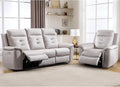 ANJ 2-Piece Oversied Faux Leather Power Recliner Sofa Set by ANJ