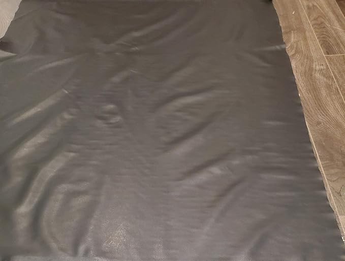 NAT Leathers | Black Thin Garment 0.6 mm Soft Faux Vegan Leather PU | 10 Yards - Image 6