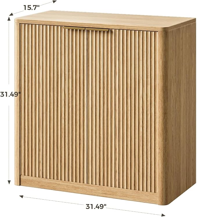 Evermagin 31.5" Oak Buffet Cabinet - Image 2