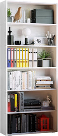 IRONCK Bookshelves and Bookcases Floor Standing 6 Tiers Display Storage Shelves by IRONCK