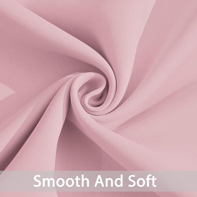 Yakamok Pink Blackout Curtains 63 Inch Long - Image 4