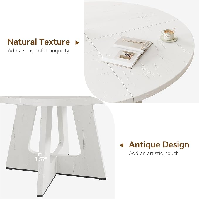 GAOMON 47 Inch Round Dining Table - Image 5
