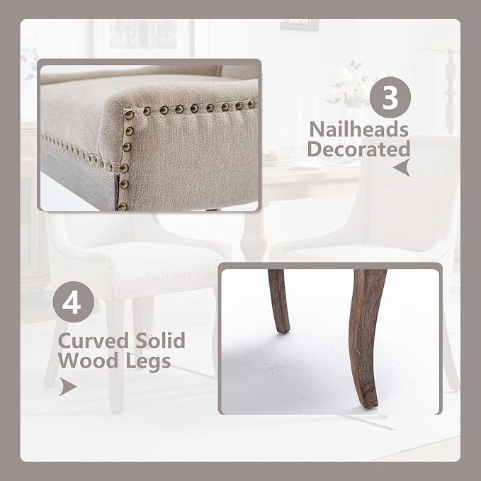 Modern Dining Chairs Set of 4, High Back Dining Chairs Side Chairs - Image 6