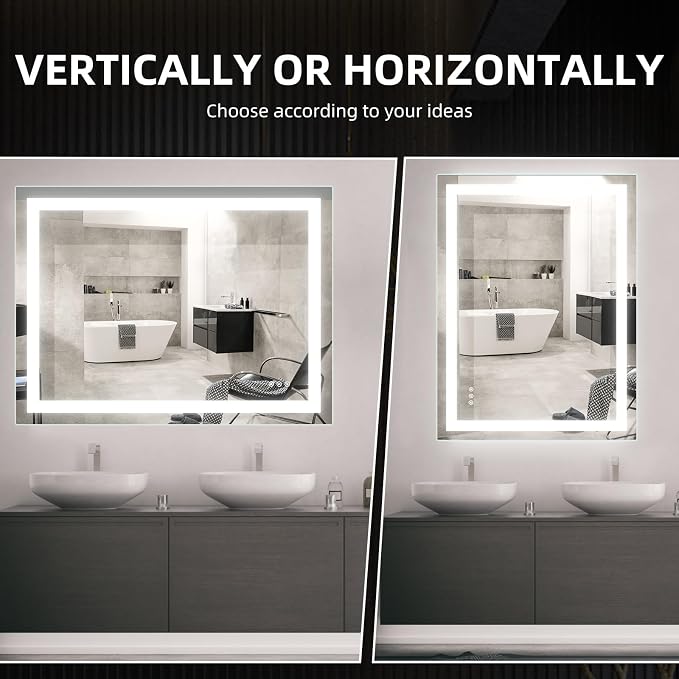 48" L x 36" W LED Bathroom Mirror - Image 6