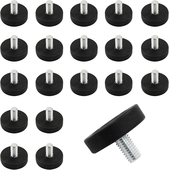20Pcs 5/16" Thread Adjustable Furniture Levelers, M8 Stainless Steel Screw in by Unlorspy