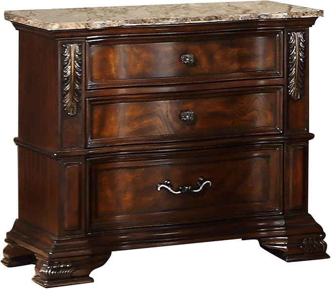 First of a Kind Santa Monica Traditional 4 Piece Queen Bedroom Set - Image 3