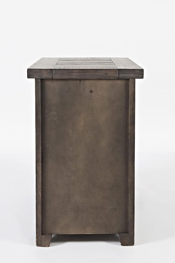 Jofran Madison County Pine Reclaimed Chairside End Table, Barnwood Brown - Image 4