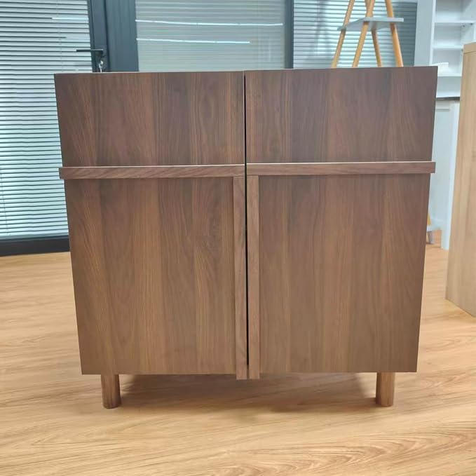 Kiasthome Buffet Cabinet with Door, Sideboard Storage Cabinet Adjustable with by KiasthomeModernFurniture