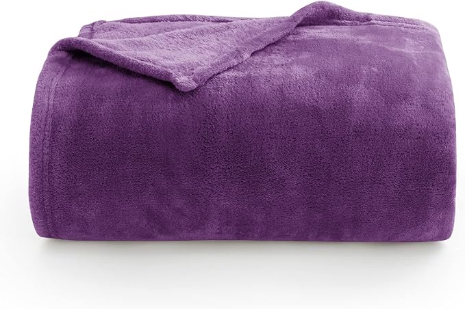 BEDELITE Fleece Blanket Purple Throw Blankets - Image 8