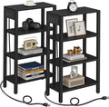 TUTOTAK Narrow Side Table with Charging Station, Small End Table with USB Ports by ChoosetutotakFurnitureBuildYourCozyHome