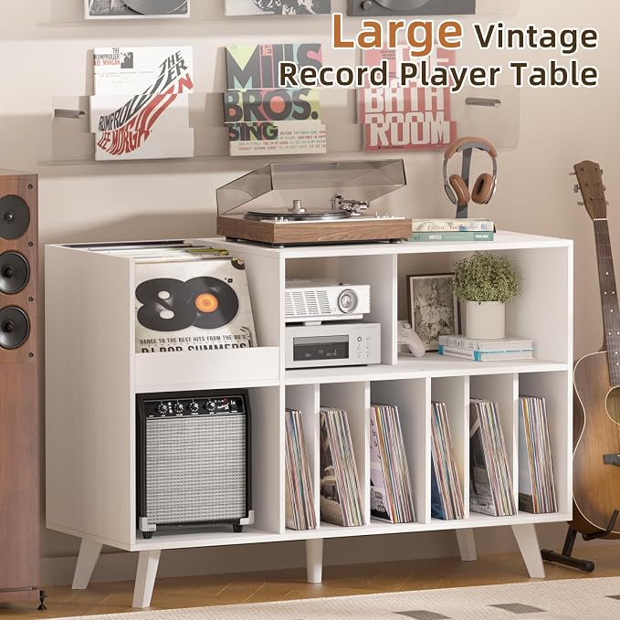 LELELINKY Large 48'' Record Player Stand - Image 8