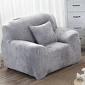 vctops 1-Piece Velvet Plush Stretch Chair Sofa Slipcover Soft Fuzzy Fluffy by vctops