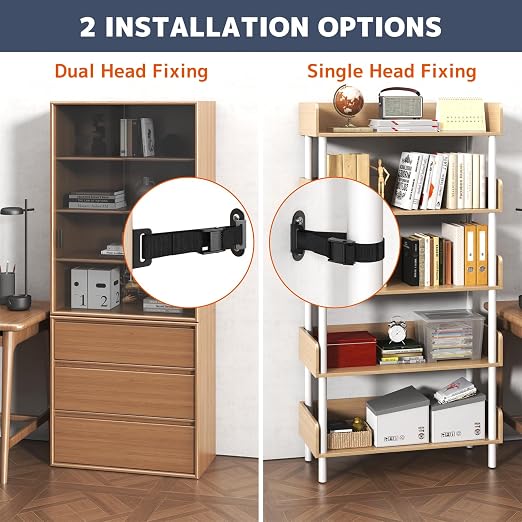 Anti Tip Furniture Anchors, Heavy Duty Furniture Wall Anchor, Earthquake Proof - Image 3