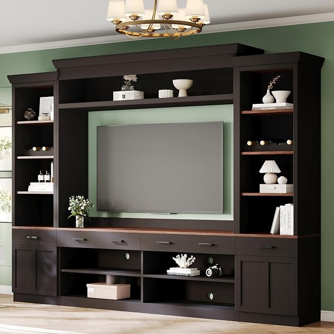 Merax Minimalist Entertainment Wall Unit Set by Merax