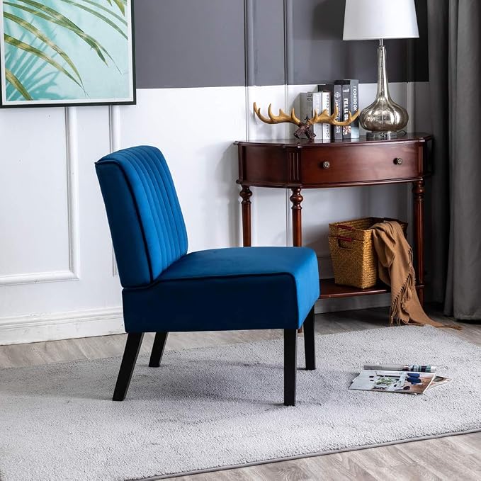 Container Furniture Direct Reese Mid Century Modern Accent Chairs Set of 2 - Image 7