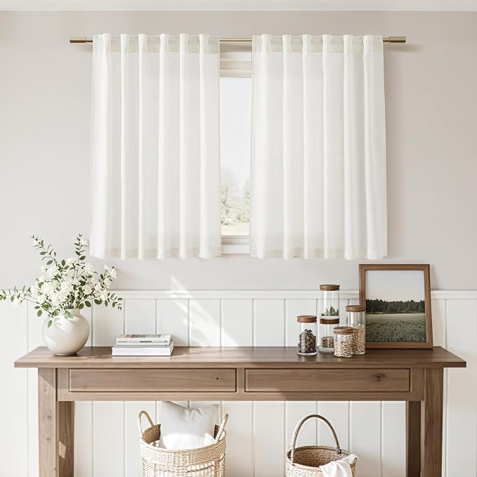 Nanspring 54 Inch Linen Curtains - Image 7