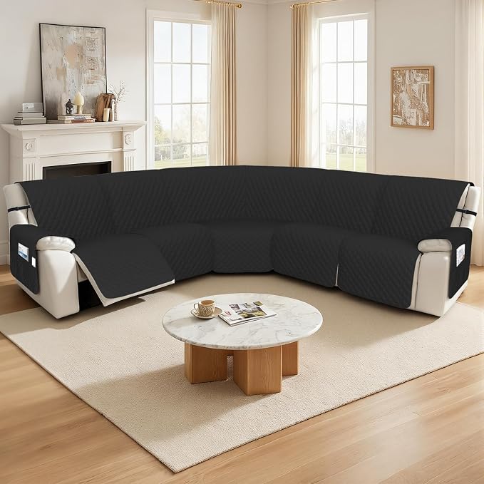 Arfntevss Recliner Sectional Couch Covers 1OO% Waterproof L Shape Sofa Cover - Image 7