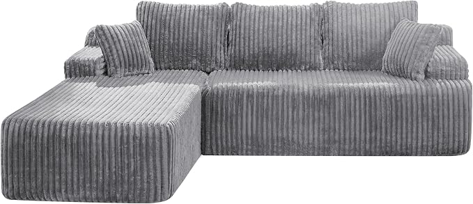 Hobestluk Modular Sectional Sofa Couches L-Shape Couch 3 Seat Modular Sofa - Image 8