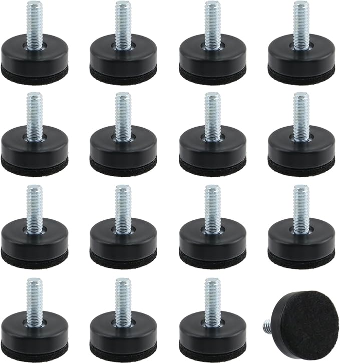 KUMGROT 1/4 Inch Furniture Leg Risers, Table Leg ExtendersWith Black Felt Pads by KUMGROT
