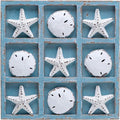 NIKKY HOME Beach Decor Tic Tac Toe Wood Board Travel Game by NIKKYHOME