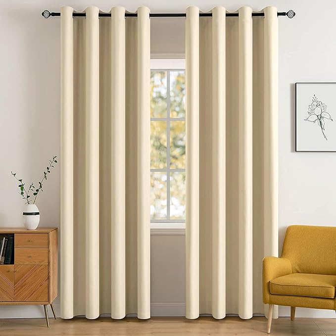 MIULEE Blackout Curtains for Bedroom Living Room Thermal Insulated Room by MIULEE