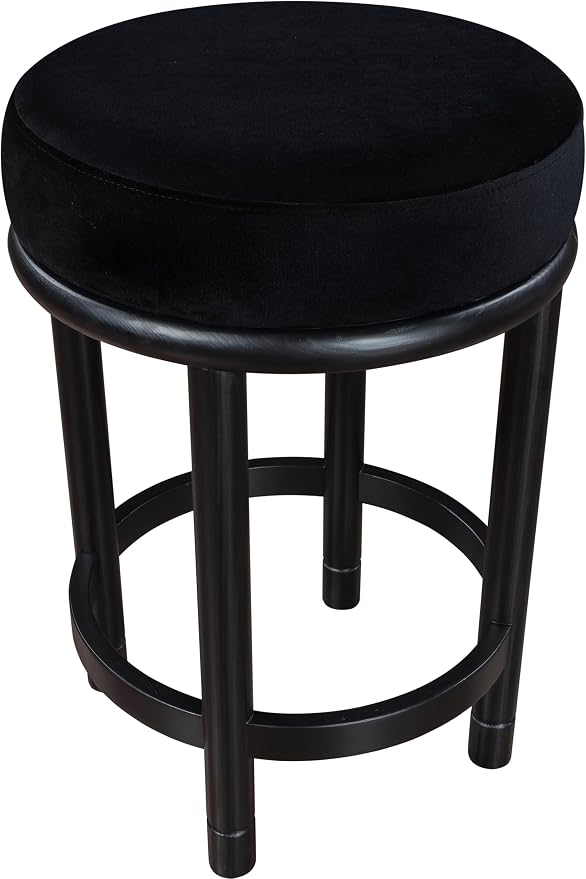 Meridian Furniture 977Black-C Monette Collection Art Deco Counter Stool - Image 6