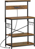 SUPERJARE Bakers Rack with Power Outlets, Microwave Stand, 31.5 X 16.5 Inch by SUPERJARE