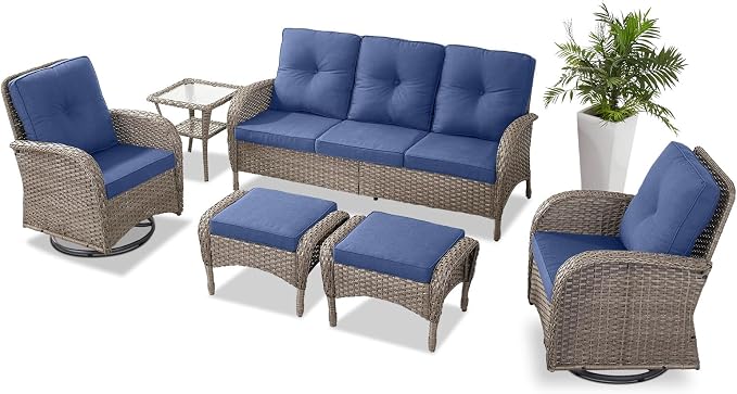 Belord 6 Pieces Wicker Patio Furniture Set - Image 3