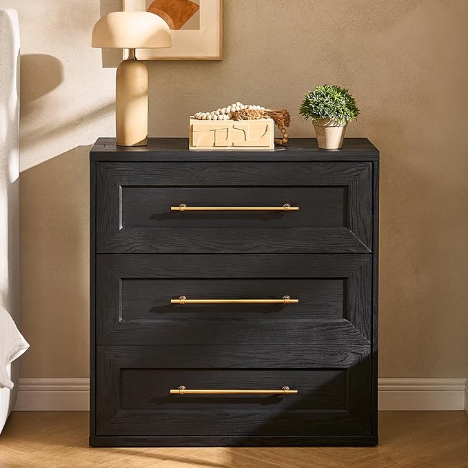 mopio Blake 3 Drawer Dresser for Bedroom, Chest of Drawers, Wood Dresser by MopioInc