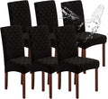 Genina Waterproof Chair Covers for Dining Room, Stretch Jacquard Dining Chair by Genina