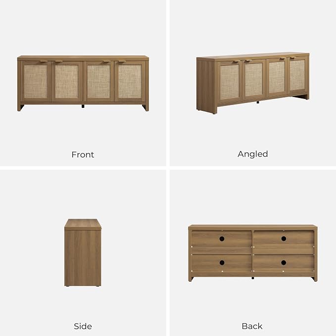 SICOTAS TV Stand for Living Room Boho Entertainment Center for Bedroom - Image 9
