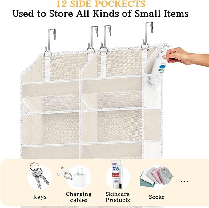 Ofiray-home Over the Door Organizer 6 Tiers, Extra Large Behind Door Storage of - Image 5
